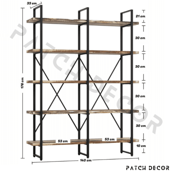 Industrial bookcase