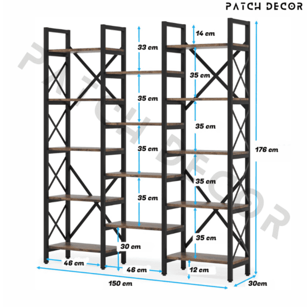 Industrial bookcase