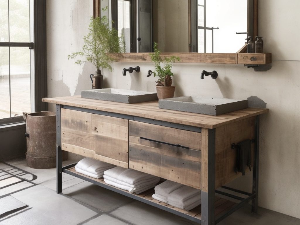 Industrial Bathroom Vanity