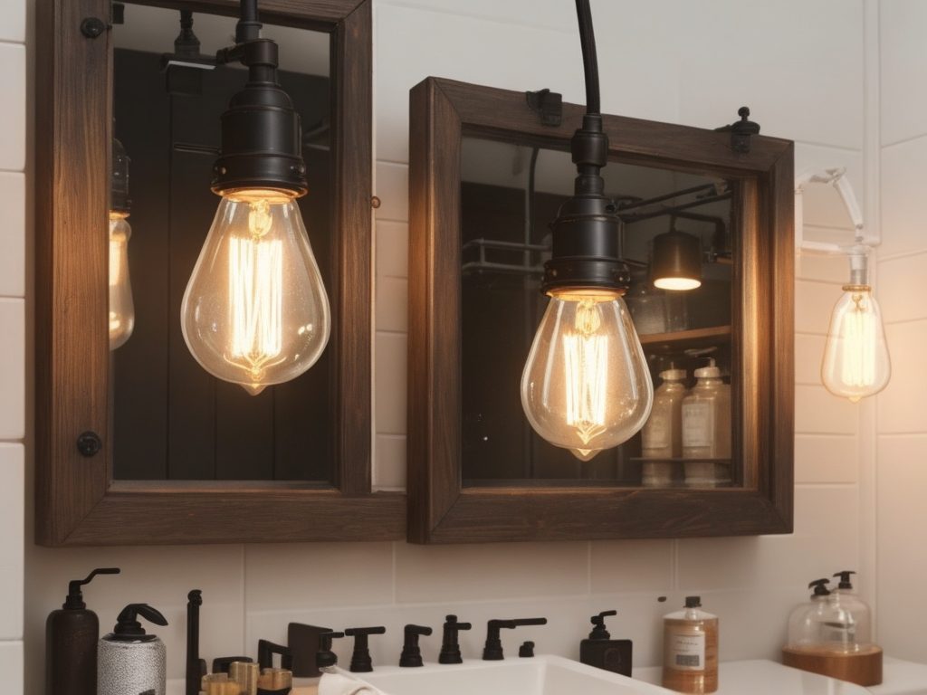 Industrial bathroom vanity