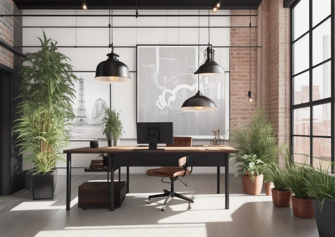 How to Incorporate Industrial Decor in Your Office with Furniture