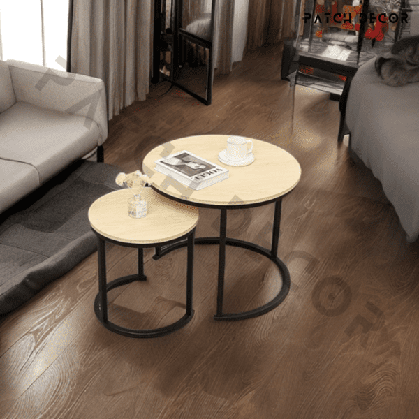 Round Wood Coffee Table