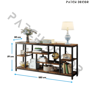 Industrial Console Sofa Table.