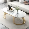 Marble-Top Coffee Table