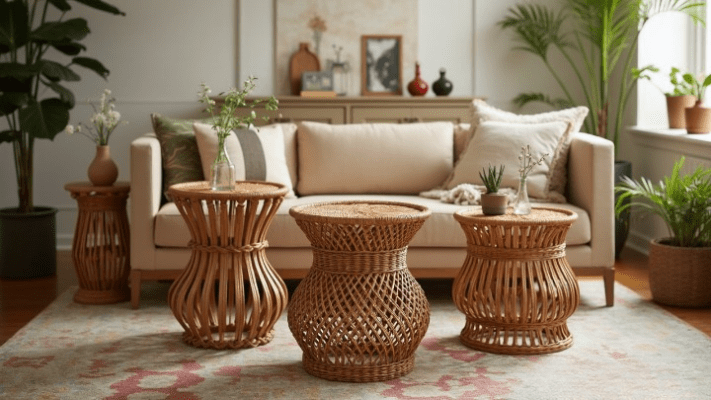 Rattan Side Tables