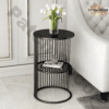 metal side table